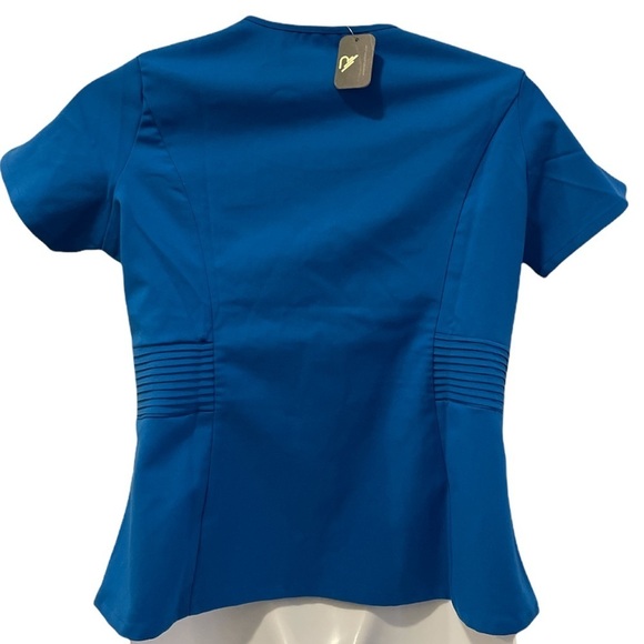 Rant Medical Scrubs Top. Turquoise. Size XS - Picture 3 of 9